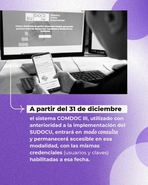 imagen COMDOC III: A partir del 31 de diciembre pasará a modo consulta