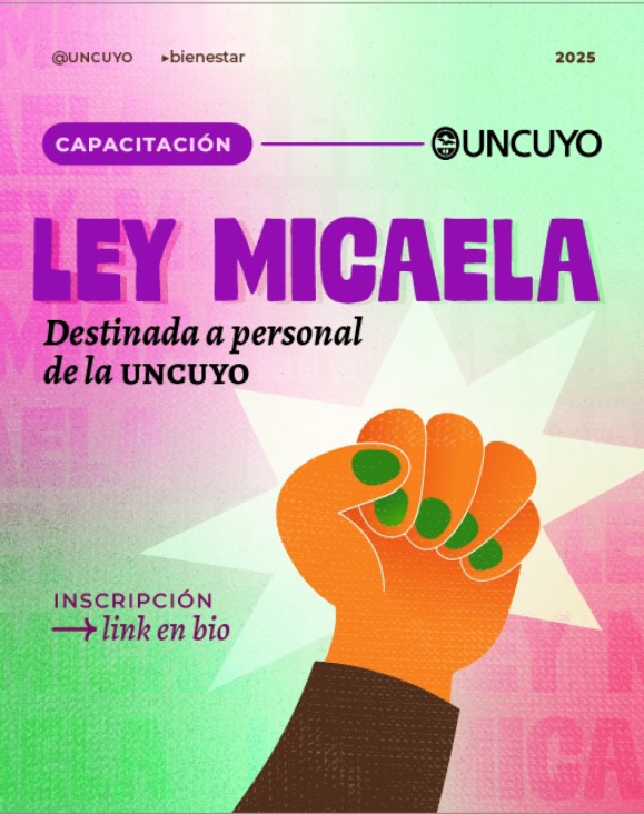 imagen Abren nuevas inscripciones para la capacitación sobre Ley Micaela en la UNCUYO