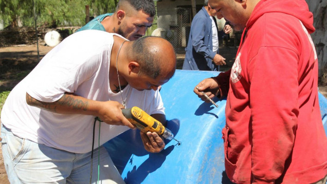 imagen Avanzan en la construcción de un biodigestor en la Granja Penal Gustavo André