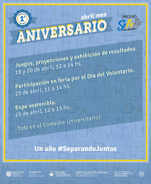 imagen Actividades por el primer aniversario de UNCUYO Separa Sus Residuos